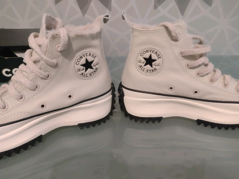 converse fur lined trainers